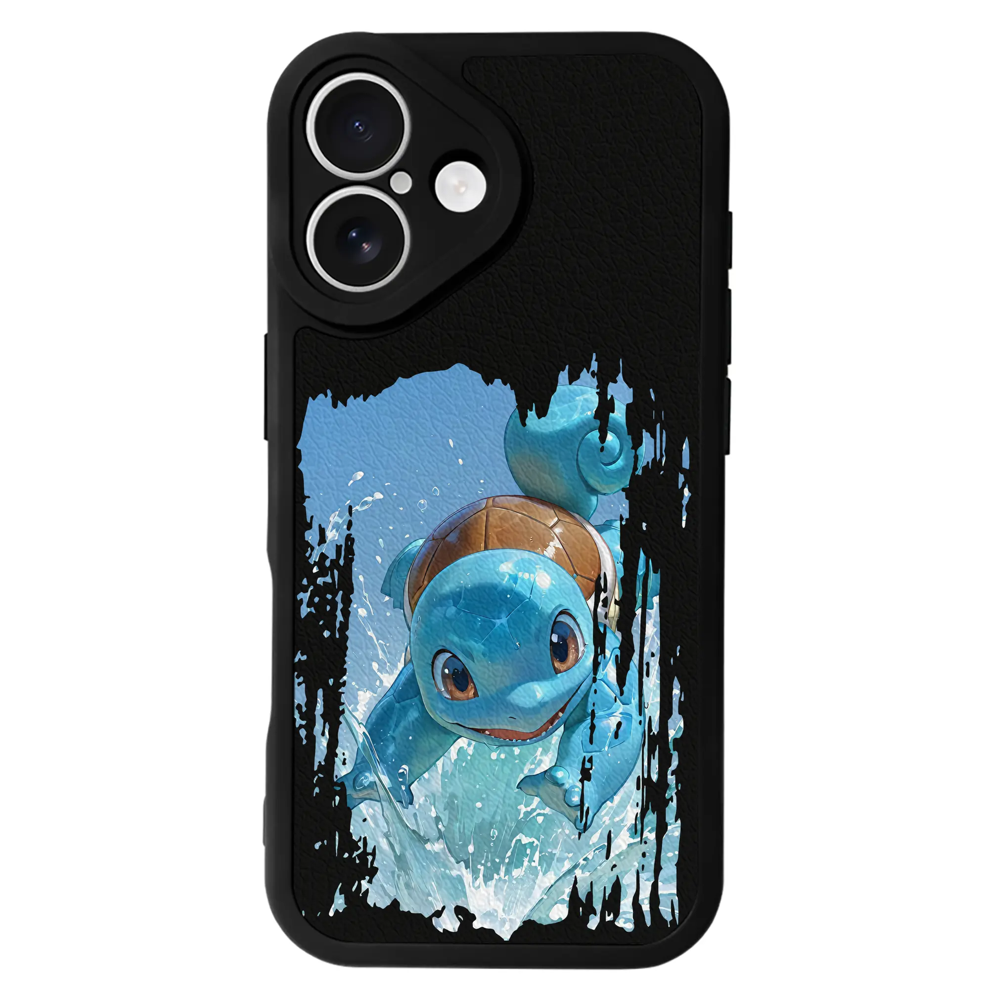 ポケモン グッズ,ゼニガメ - IPhone 16シリーズ対応 ・ シリコンスマホケース ・ レザー調 ・ 高精度フィット ・ 耐衝撃 ・ ワイヤレス充電対応 ・ 精密カット